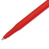 Paper Mate Eraser Mate Stick Ballpoint Pen, Medium 1mm, Red Ink/Barrel, PK12 3920158